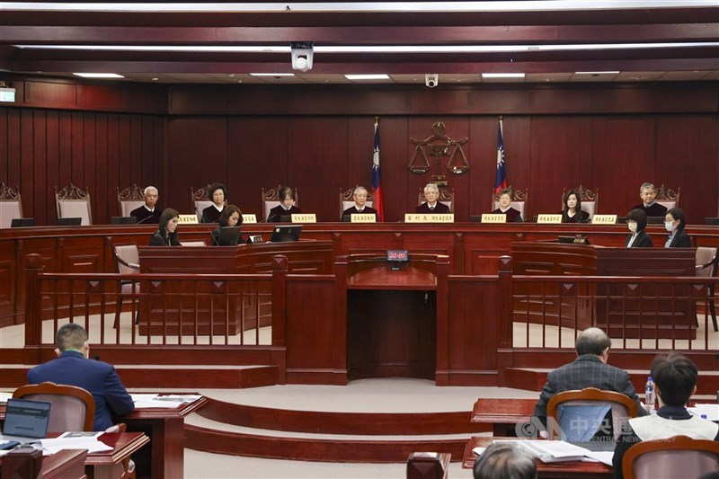 圖為憲法法庭。（中央社檔案照片）