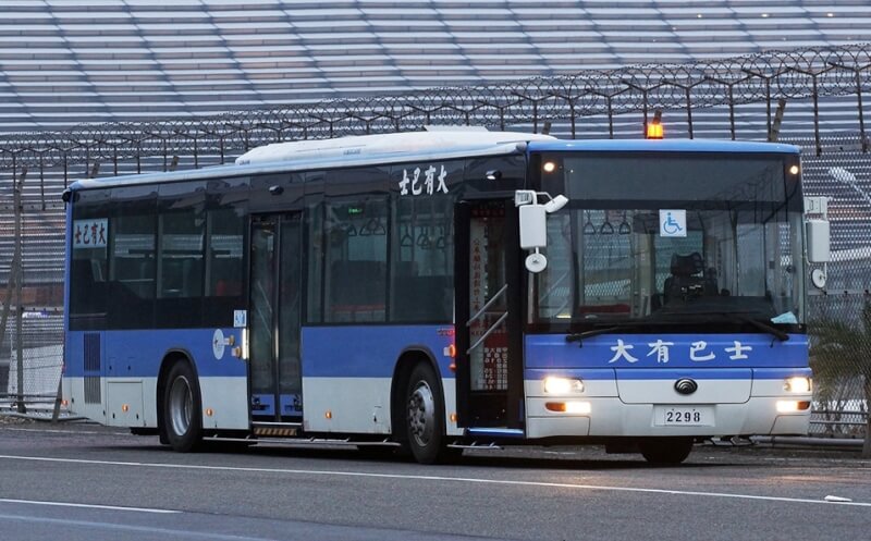 大有巴士國道客運車內看板日前顯示不當內容，交通部公路局查核為駭客入侵。圖為大有巴士機場線示意圖。（圖取自大有巴士網頁airbus.com）