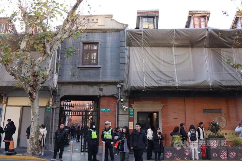 韓國總統李在明4日到中國訪問，7日將到上海的大韓民國臨時政府舊址參觀。這裡也是許多韓國遊客訪滬時的打卡聖地。適逢新年假期，此地遊客不少，也有警力維持。中央社記者張淑伶上海攝　115年1月3日