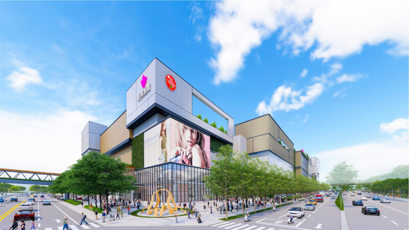 2026年備受矚目百貨之一，為總投資破新台幣百億元的台中「漢神洲際購物廣場」，為漢神首度跨出高雄所擴展全新據點，此為商場示意圖。（漢神提供）中央社記者何秀玲傳真　115年1月3日