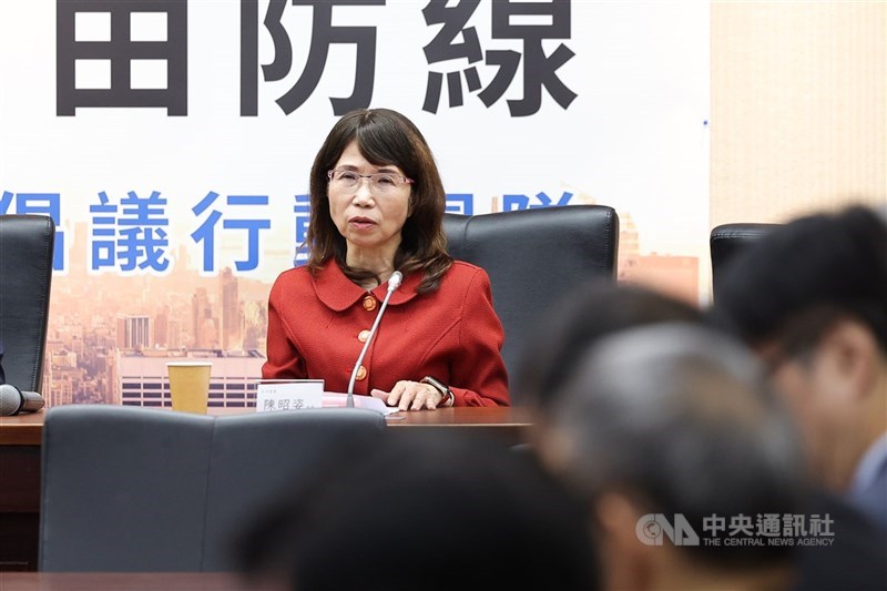 圖為民眾黨立委陳昭姿。（中央社檔案照片）