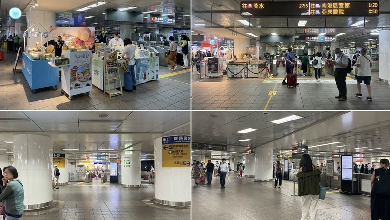 台灣設計研究院再與北捷合作,改造全台旅運量最高的「捷運台北車站B3層」,團隊於改造前調查發現,B3層整體服務機能分散,且站體內圓柱密集且粗壯,特別是在三鐵轉乘區,旅客穿梭其間,常因柱體阻隔而容易迷失方向。(台灣設計研究院提供)中央社記者王寶兒傳真 115年1月7日