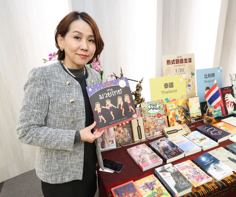 2026台北國際書展2月將登場,本屆再度邀請泰國擔綱主題國,7日在台北舉行記者會宣傳。泰國已是第3度應邀擔任書展主題國,泰國商務處處長李凱莉(圖)出 席記者會留影。中央社記者張新偉攝 115年1月7日