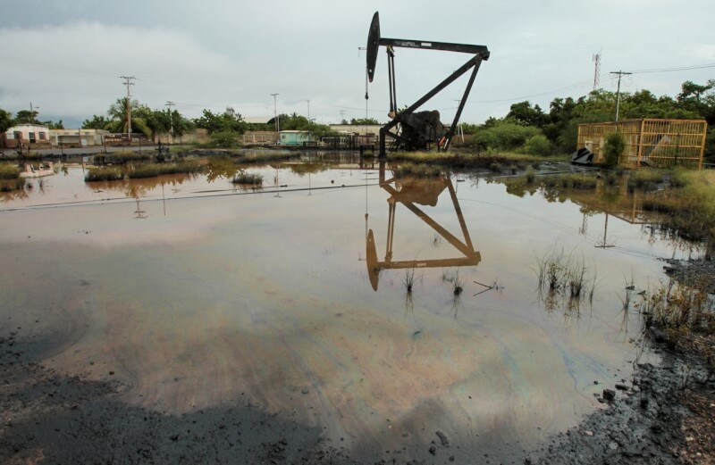 圖為位於委內瑞拉卡維馬斯的一處油田。（路透社）