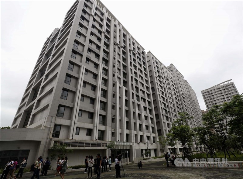 圖為林口世大運選手村社會住宅。（中央社檔案照片）