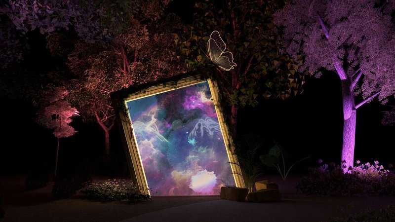 2026奇幻大津以「夜之覺旅 Journey In the Night」為核心概念，將於2月點燈，森林、瀑布與光影層層交織，把自然場域轉化為充滿想像力的夜間舞台。（屏東縣政府提供）中央社記者李卉婷傳真　115年1月9日