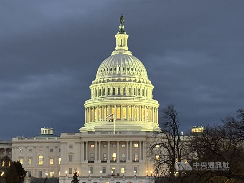 圖為美國國會大廈。（中央社檔案照片）