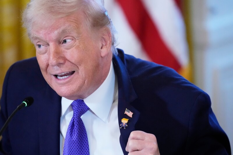 美國總統川普。（美聯社）