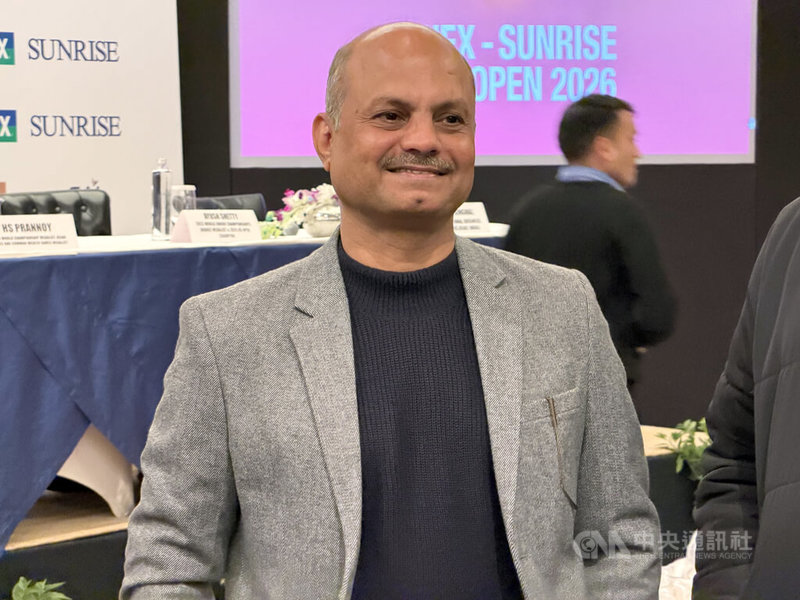 世羽聯（BWF）印度公開賽將點燃戰火，印度羽球協會秘書長米西拉（如圖）期盼印度球迷都能到場，為地主選手加油打氣。中央社記者李晉緯新德里攝　115年1月12日