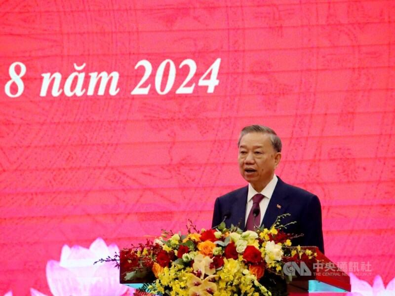 越共中央總書記蘇林。（中央社檔案照片）