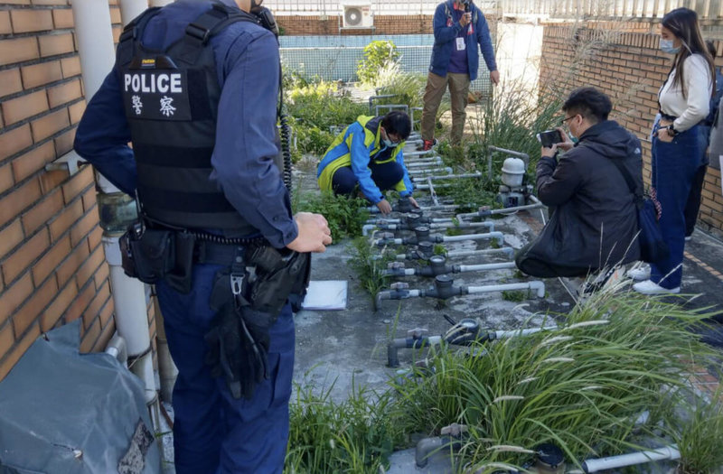 台北市觀傳局統計，114年執行查察非法日租套房任務，共裁處352次、罰鍰新台幣2841萬元，今年再加重力道，將裁罰2次怠金後仍未改善即斷水電，修正為1次。（台北市觀傳局提供）中央社記者楊淑閔攝　115年1月12日