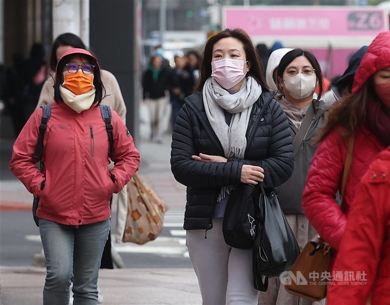 北北基等8縣市低溫特報。（中央社檔案照片）