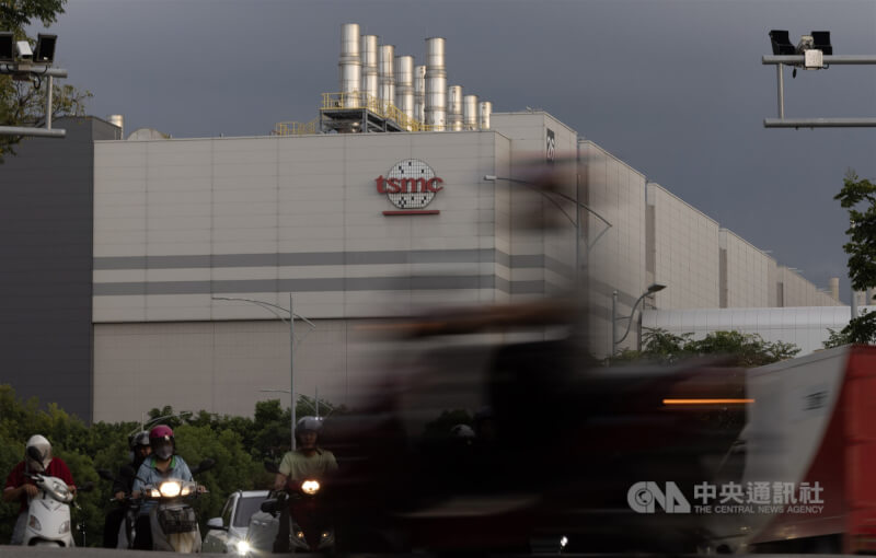 圖為新竹科學園區內台積電廠區。（中央社檔案照片）