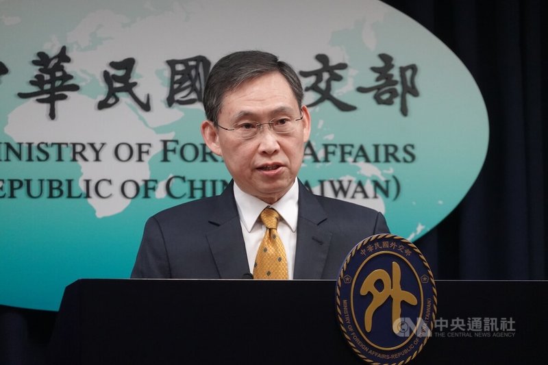 外交部13日舉行例行記者會，國際組織司司長孫儉元進行業務簡報以及回答媒體提問。中央社記者楊堯茹攝　115年1月13日