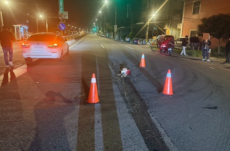 新北市三峽區介壽路日前發生遊蕩犬夜間遭公車輾斃事件，由於公車駕駛未停車查看或通報犬隻狀況就逕自駛離，逃逸行為涉違反動保法遭法辦。（新北市動保處提供）中央社記者王鴻國傳真　115年1月14日