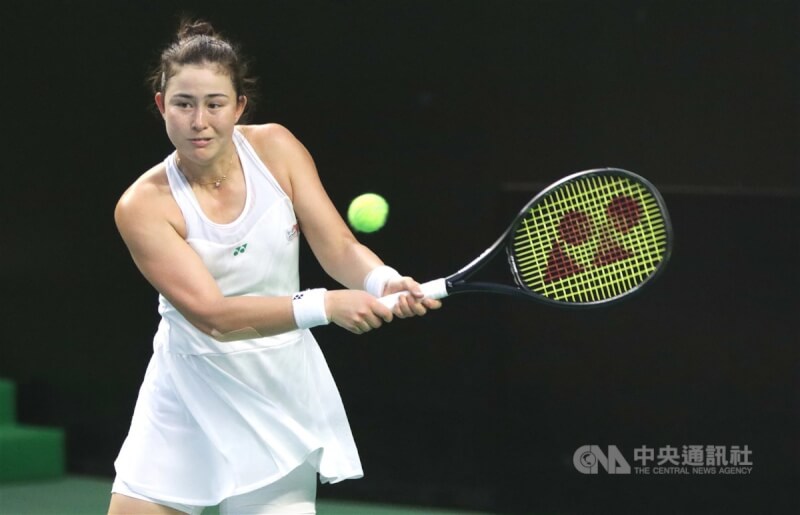 台英混血網球女將葛藍喬安娜。（中央社檔案照片）