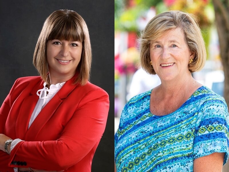 加拿大自由黨眾議員那隆德（左）與何潔思。（圖取自Marie-France Lalonde、Helena Jaczek臉書網頁facebook.com）