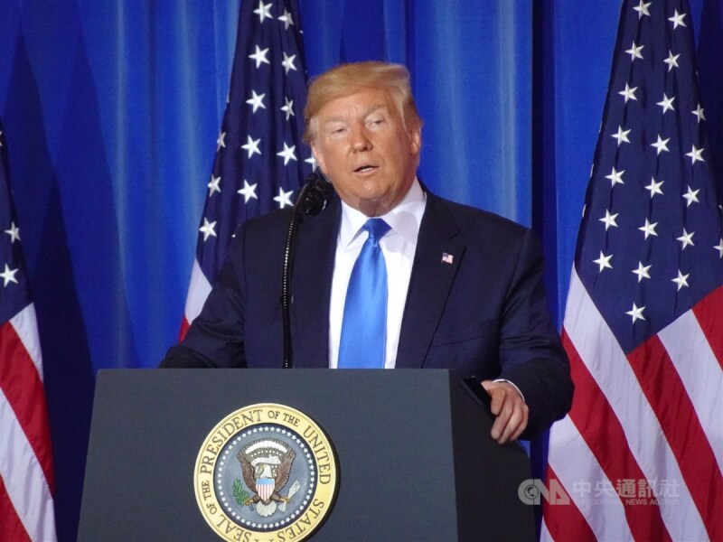 美國總統川普。（中央社檔案照片）