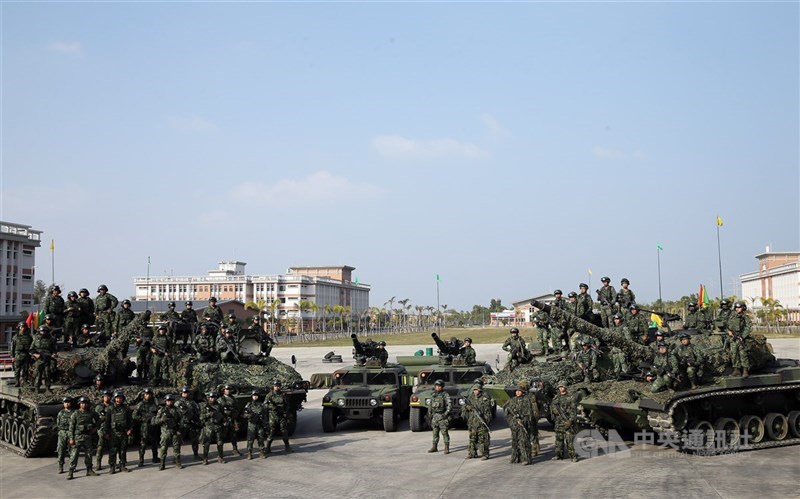 圖為陸軍裝甲564旅。（中央社檔案照片）