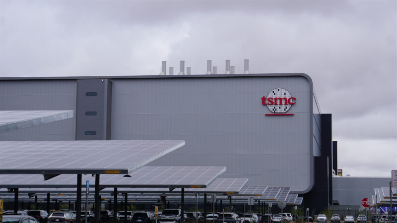 圖為台積電在美國亞利桑那州鳳凰城市郊的廠區。（中央社檔案照片）