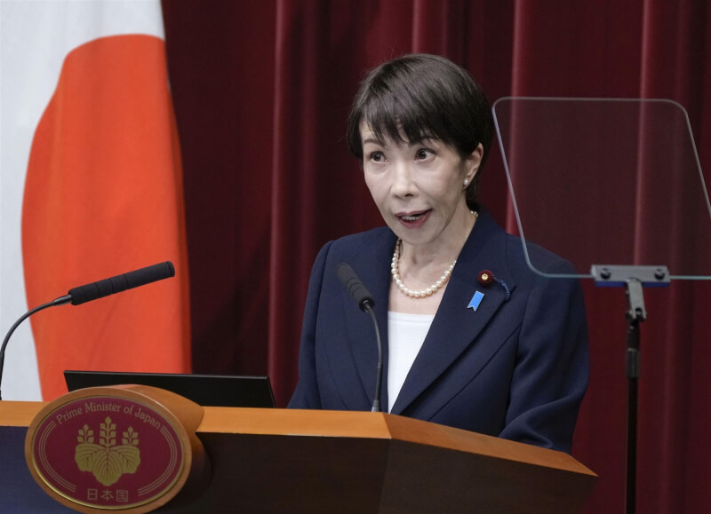 日本首相高市早苗19日下午宣布將在1月23日解散眾議院。（共同社）