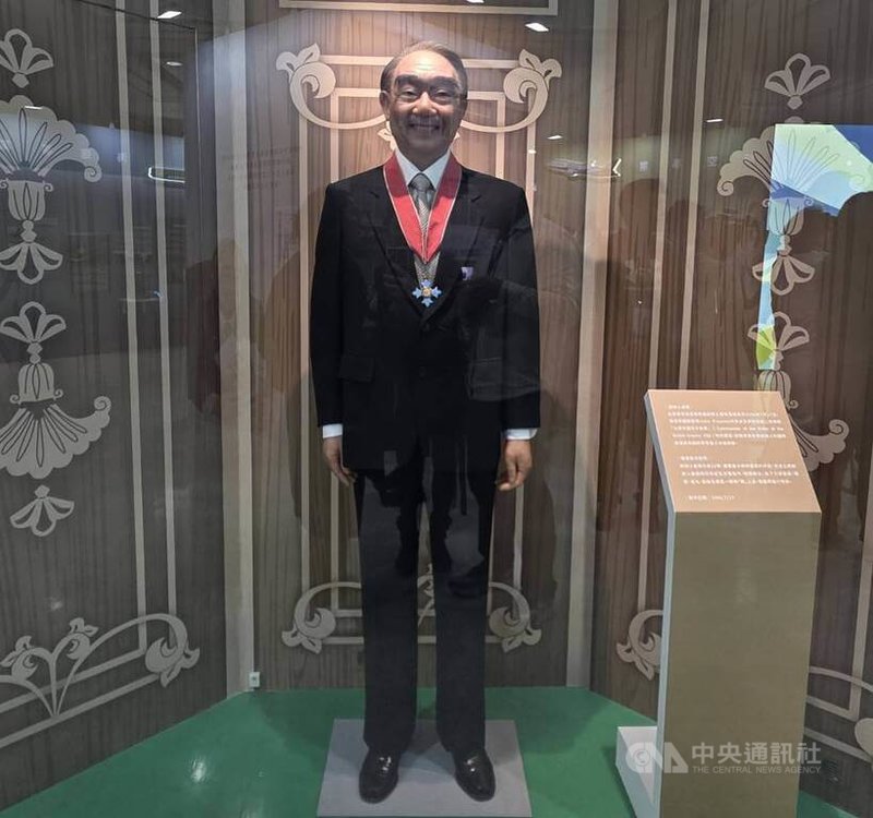 張榮發基金會舉辦「所信所行・善不止息-長榮集團創辦人張榮發總裁辭世10週年紀念特展」，張榮發的等身蠟像也首度公開。中央社記者江明晏攝　115年1月19日