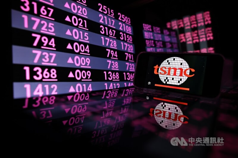 台股示意圖。（中央社檔案照片）