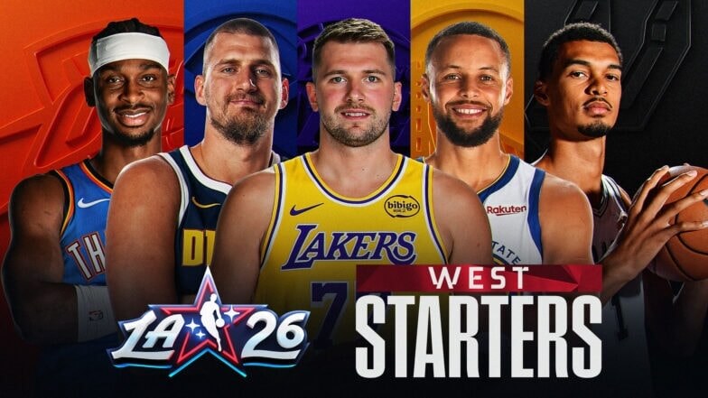 NBA明星賽西區聯盟先發名單。（圖取自NBA網頁nba.com）