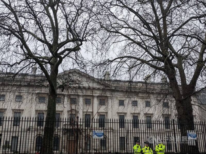 中國規劃在倫敦的英國皇家鑄幣廠舊址興建歐洲規模最大使館，英國政府不顧反對20日批准此建案。圖為中國新使館預定地。（中央社檔案照片）