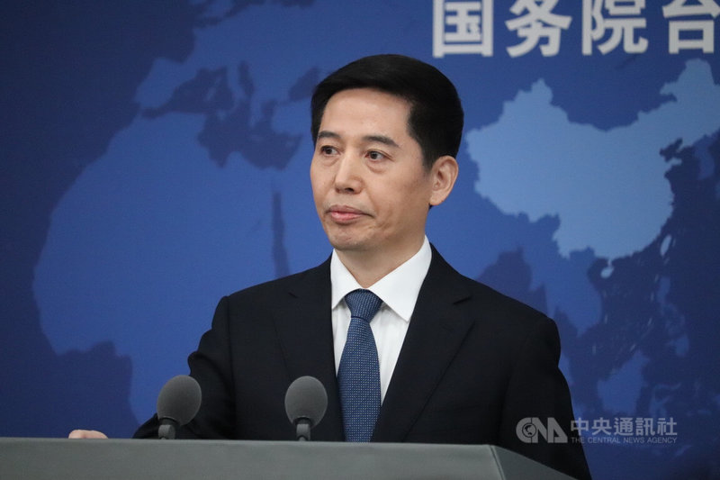 中國大陸國台辦21日舉行例行記者會，發言人彭慶恩回應媒體提問。中央社記者呂佳蓉北京攝　115年1月21日