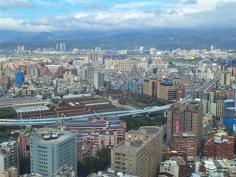 圖為台北市街景。 （中央社檔案照片）