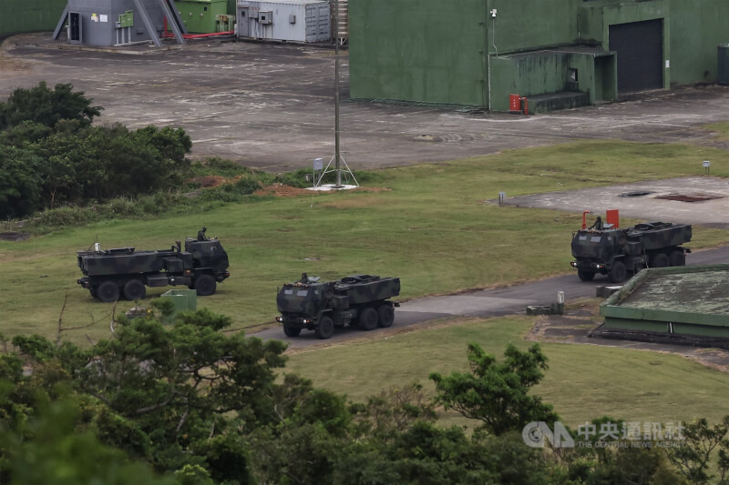 圖為海馬士多管火箭系統。（中央社檔案照片）