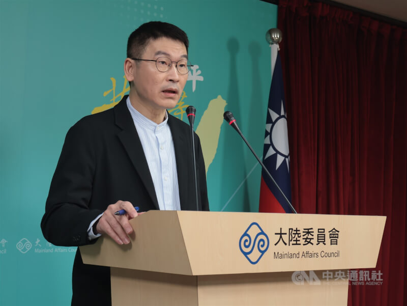 大陸委員會（陸委會）22日下午召開例行記者會，由副主委兼發言人梁文傑主持。中央社記者李雅雯攝 115年1月22日