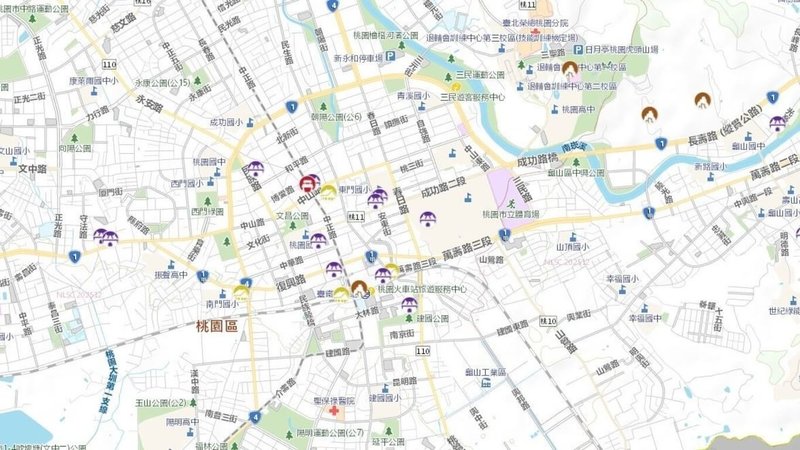 桃園市文化局23日表示，過去在土地開發前如果要確認是否涉及文化資產，須透過公文往返、耗時費力，透過「桃園市開發行為涉及有形文化資產查詢系統」線上操作則簡便許多。圖為系統畫面。（文化局提供）中央社記者葉臻傳真　115年1月23日