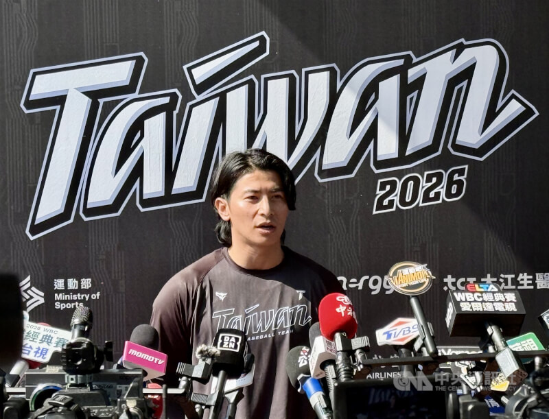 世界棒球經典賽（WBC）台灣隊長陳傑憲（圖）接受媒體聯訪。（中央社檔案照片）