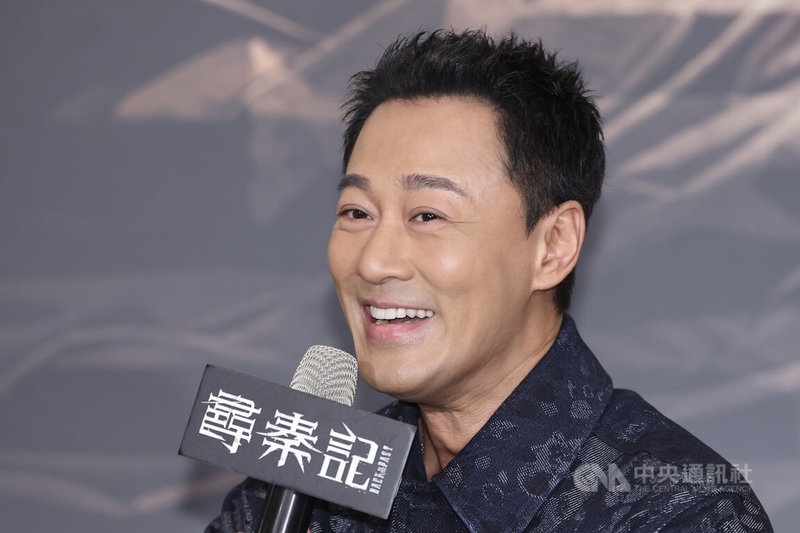 電影「尋秦記」25日在台北遠東香格里拉飯店舉辦記者會，藝人林峯（圖）亮相並宣傳電影。中央社記者吳家昇攝 115年1月25日