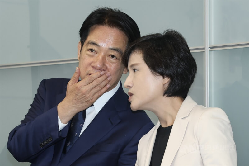 總統賴清德（左起）與行政院副院長鄭麗君。（中央社檔案照片）