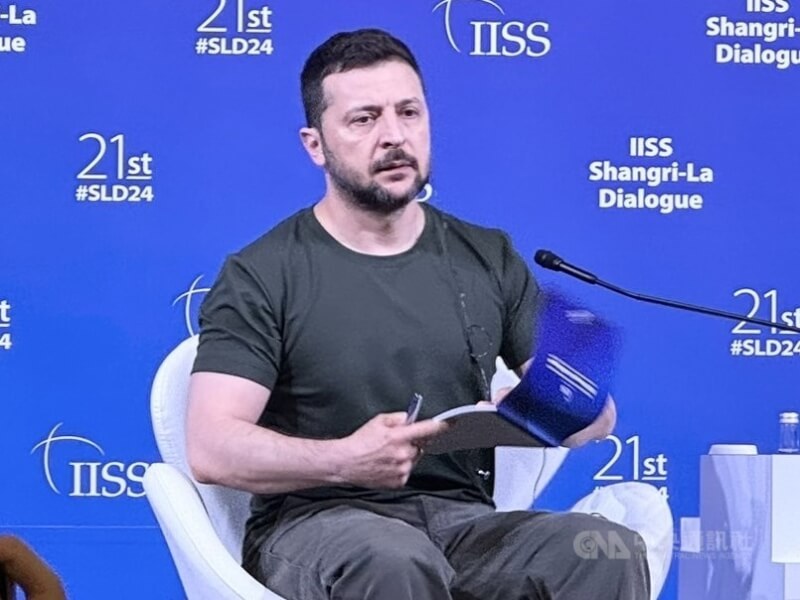 烏克蘭總統澤倫斯基。（中央社檔案照片）