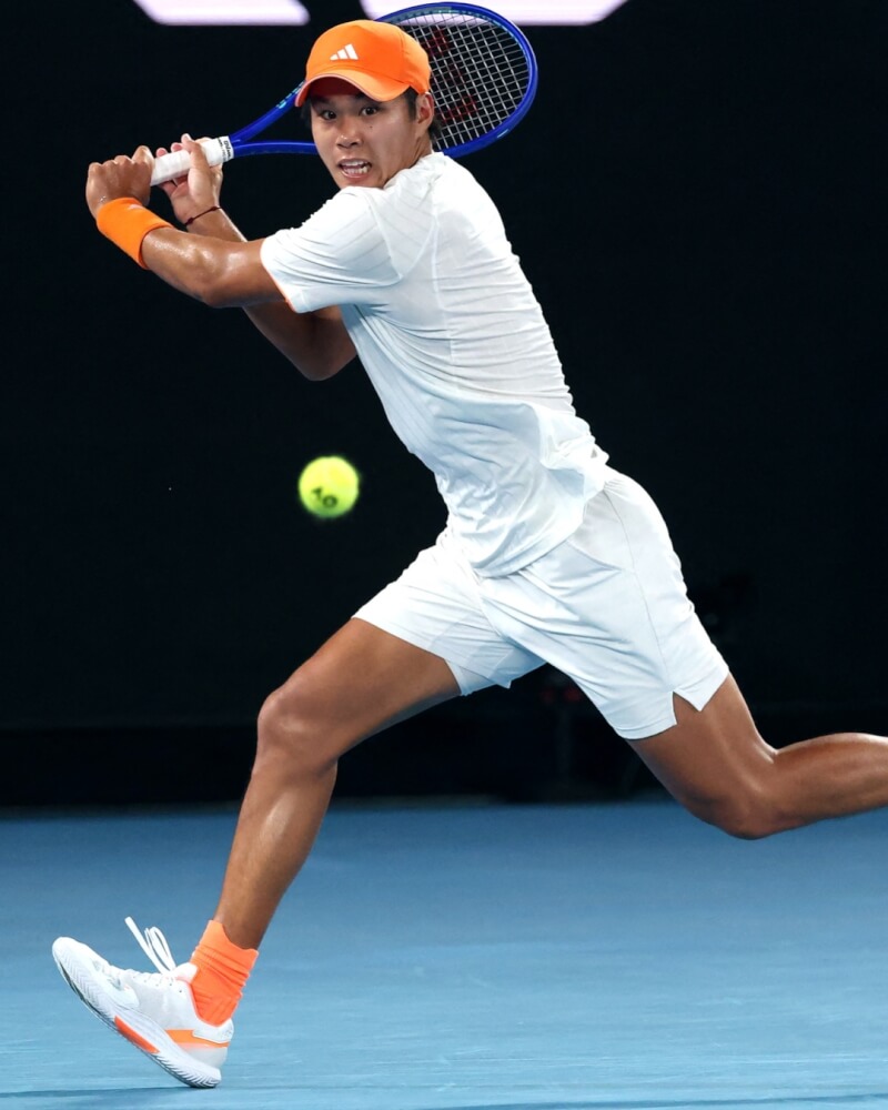 勒納.田(圖)職業生涯首度闖進大滿貫8強賽事。(圖取自x.com/AustralianOpen)