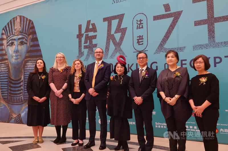 奇美博物館與英國大英博物館合作推出年度特展「埃及之王：法老」，28日舉辦開幕活動，大英博物館團隊出席分享展出主軸與特色。中央社記者楊思瑞攝  115年1月28日