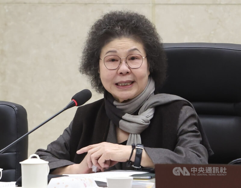 陳菊（圖）請辭監察院長，總統府28日發布總統令予以免職。（中央社檔案照片）