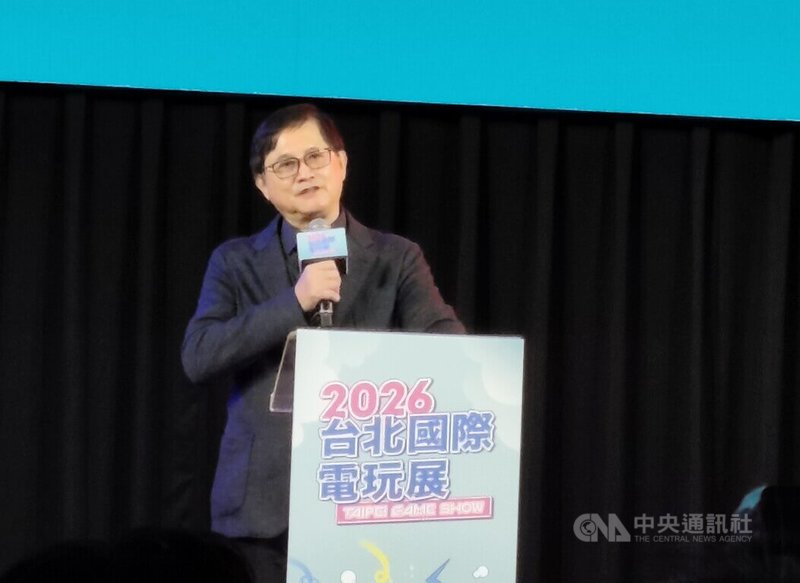 台北市電腦公會榮譽理事長童子賢29日出席台北國際電玩展開幕，會後接受採訪表示，輝達H200開放銷售，並非單純商業決策，而是反映美中科技競逐與政治博弈。中央社記者何秀玲攝　115年1月29日