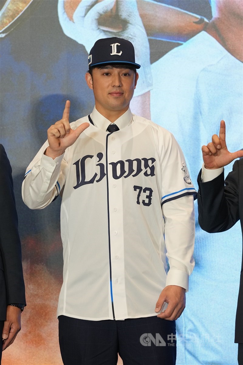 中華職棒好手林安可（圖）今年球季轉戰日本職棒埼玉西武獅隊。（中央社檔案照片）