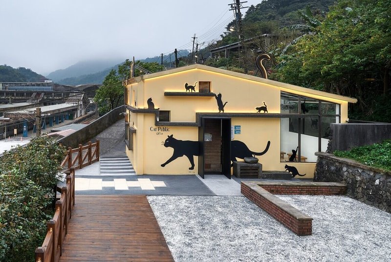 新北市猴硐貓公所因委外經營單位提前解約，1日有動保團體進駐而重新開張。（新北動保處提供）中央社記者王鴻國傳真　115年2月1日