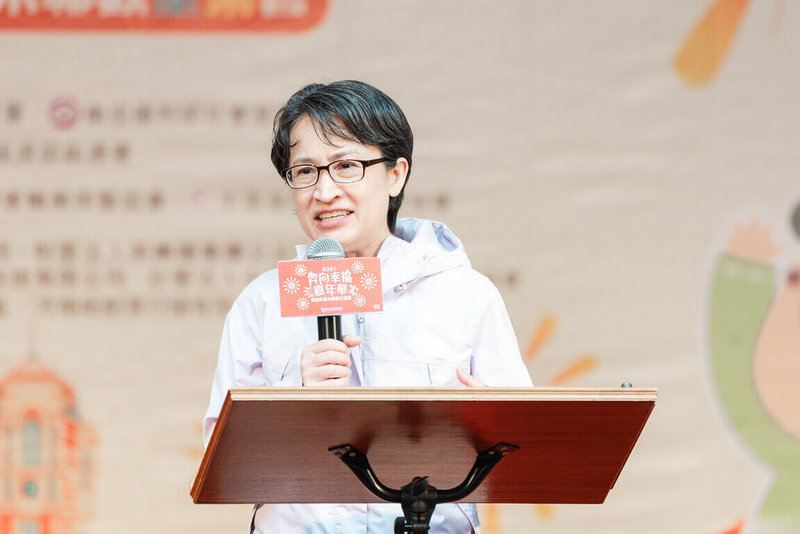 副總統蕭美琴1日出席「奔向幸福嘉年華　總統府歲末聯歡童樂會」。（總統府提供）中央社記者葉素萍傳真　115年2月1日