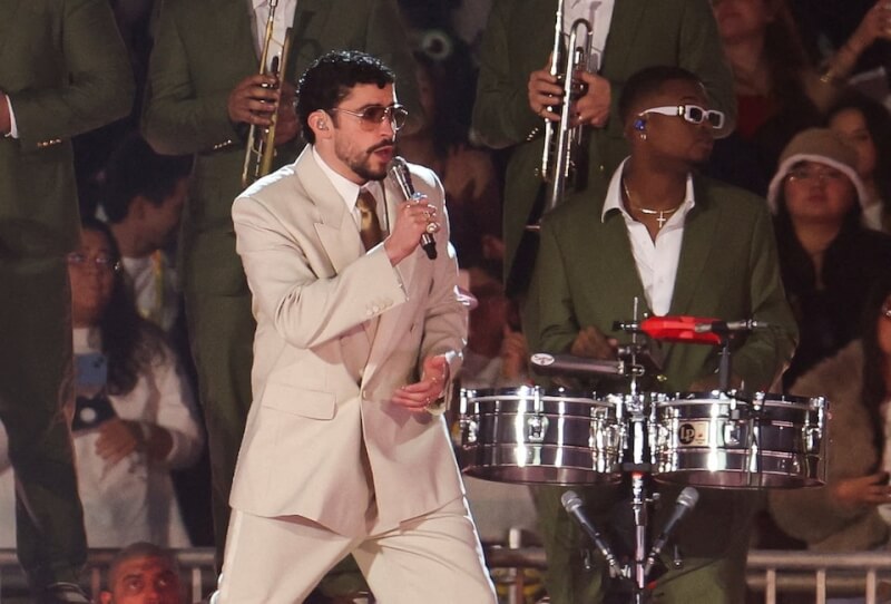 饒舌歌手壞痞兔（前）。（路透社）