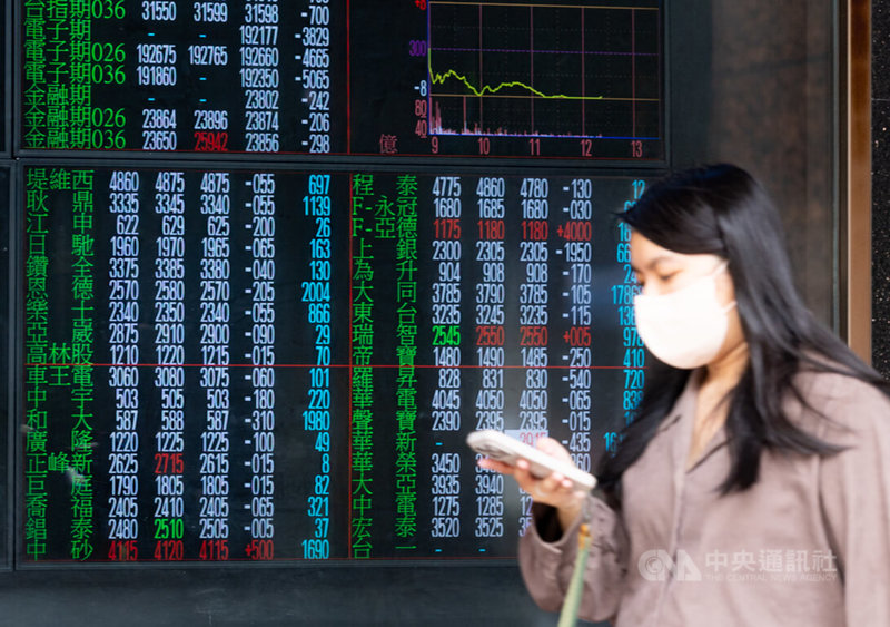 台北股市2日開低走低，收盤跌439.72點，為31624.03點，跌幅1.37%，成交金額新台幣7404億元。中央社記者謝佳璋攝  115年2月2日