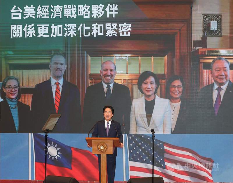 第6屆「台美經濟繁榮夥伴對話」會議日前在華府落幕，總統賴清德（圖）3日上午在總統府親自主持記者會，說明台美未來合作的三大戰略方向。中央社記者謝佳璋攝  115年2月3日