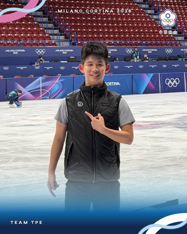 2026米蘭冬奧將於台灣時間7日舉行開幕典禮，台灣代表團將由花式滑冰好手李宇翔（圖）擔任男子掌旗官。（中華奧會提供）中央社記者黎建忠傳真　115年2月5日