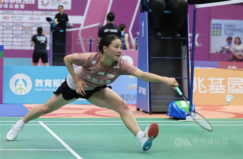 台灣女單好手林湘緹未能延長戰局。（中央社檔案照片）